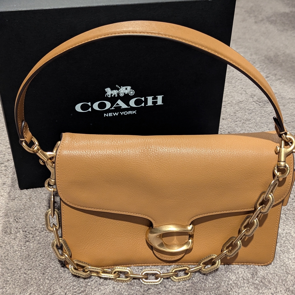 Coach Chain Tabby Shoulder Bag Tan